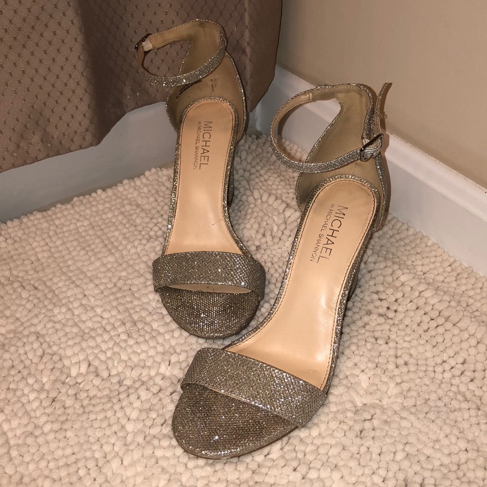 Sascha Silver Heel from Michael by Michael Shannon